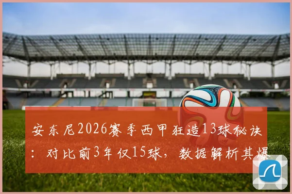 安东尼2026赛季西甲狂造13球秘诀：对比前3年仅15球，数据解析其爆发关键点与场上位置变化