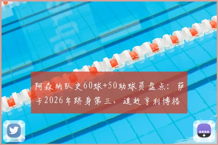 阿森纳队史60球+50助球员盘点:萨卡2026年跻身第三,追赶亨利博格坎普有多难?