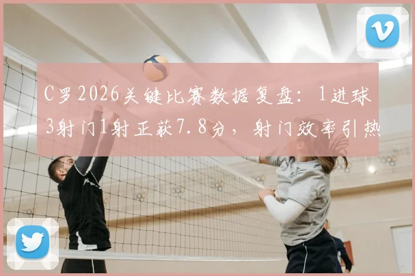 C罗2026关键比赛数据复盘：1进球3射门1射正获7.8分，射门效率引热议